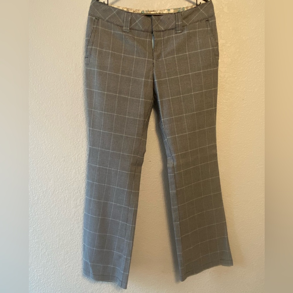 Empire Plaid Slacks Dress Pants